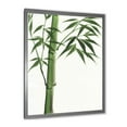 thumbnail image 2 of Designart 'Detail Of Dark Green Bamboo On White III' Traditional Framed Art Print, 2 of 4