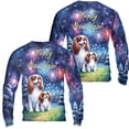 thumbnail image 3 of Happy New Year Cavalier King Charles Spaniel Family Cheer Winter Firework All Over Print 3D Sweatshirt Unisex Merch Dog Lover Gifts - 02025, 3 of 6