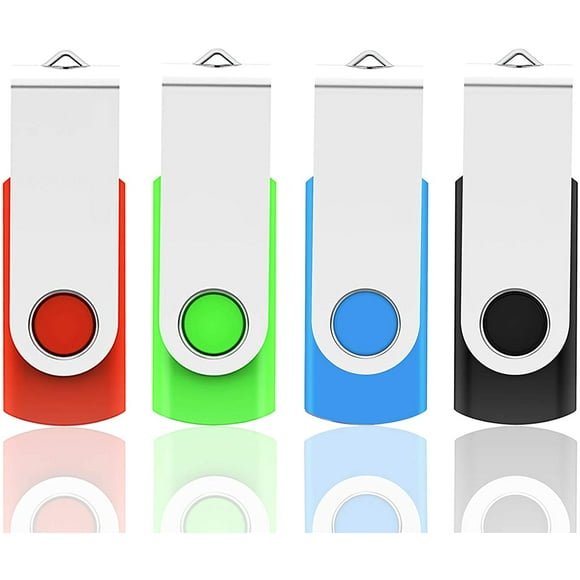 USB Stick 32GB USB 2.0 Flash Drive 4 Pieces, USB Memory Stick Flash Drive Memory Stick Thumb Drive Pen Drive for Laptop Computer PC Windows