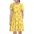 thumbnail image 1 of Vsdgher Toast pour Femmes Été 2025 Robes Midi Maxi Décontractées Légères Manches Courtes Col Rond Robe de Plage, 1 of 6