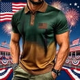 thumbnail image 2 of CHENge Patriotic Shirt For Independence Day Celebration Casual Button Down Top With Breathable For Comfort And Everyday Wear,XXXL, 2 of 5