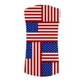 thumbnail image 5 of Women's Plus Size Cami Tops Star Stripes Printed Spaghetti Strap Camisole Casual Loose Going out Summer T Shirts Gray, 5 of 5