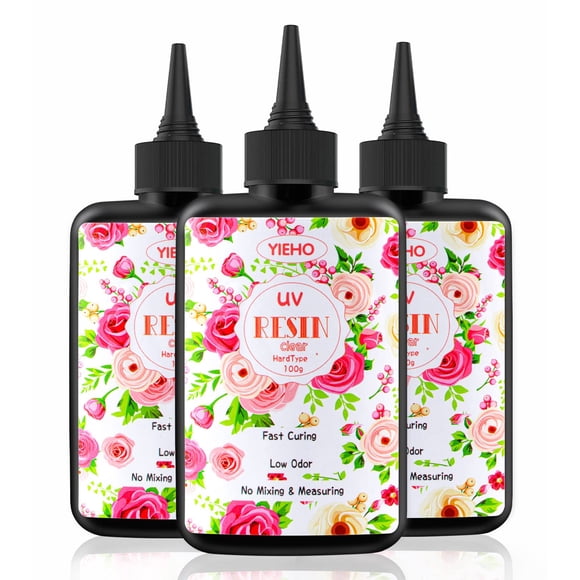 Resina UV YIEHO Resina epoxi cristalina de 300 g para la fabricación de joyas