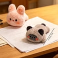 thumbnail image 3 of Magnetic Plush Rabbit Car Decor, Funny Car Magnets, 14 cm Soft Animal Cute Fridge, 3D Kawaii Stuffed Animal Ornament, Magnetic Home Decoration for Dashboard, Side Mirror, Refrigerator, 3 of 5
