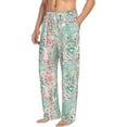 thumbnail image 2 of Xecao Watercolor Tiger Men's Straight Lounge Pajama Pants: The Ultimate in Comfortable Sleepwear, 2 of 9