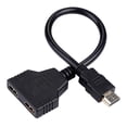 thumbnail image 2 of Puerto 1080P Splitter Cable Convertidor 1 Entrada 2 Salida M / F 4K Para HDTV Soledad Cable divisor HDMI, 2 of 7