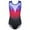 B Black Red, variant on Girls Gymnastics Leotard Sleeveless Practice Outfit Diamond Blue Ballet Dancewear