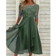 thumbnail image 4 of Robes 2024 en Chiffon avec Dentelle Creuse Robes de Soirée Longues pour Femmes, 4 of 5