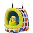 thumbnail image 1 of Hamaca colgante para pájaros, cálida y acogedora para el invierno, para loros, nido de peluche, 1 of 5