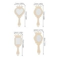 thumbnail image 2 of OUNONA  Small Handheld Mirror Wood Mirrors Strip Decor Child Travel, 2 of 8