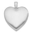 thumbnail image 3 of Sterling Silver Rhodium-plated 24mm Enameled Rose Ash Holder Heart Locket QLS875, 3 of 4
