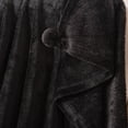 thumbnail image 5 of Mainstays Oversized Plush Throw with Poms, Rich Black, 50"x70", 5 of 6
