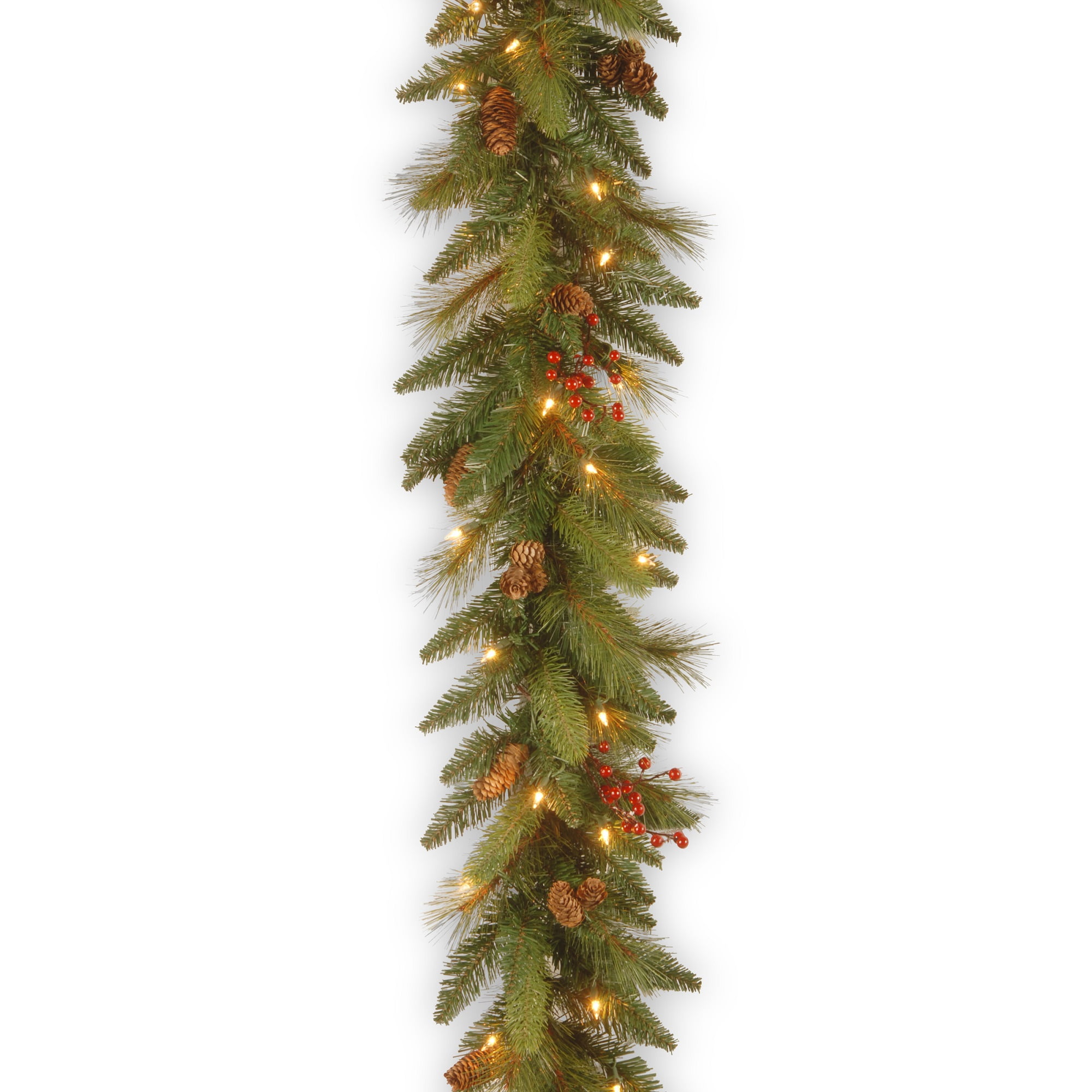 National Tree Company Pine Prelit Garland, 4.0" (Green)
