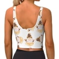 thumbnail image 3 of Lsque Cute Bee Gnome Printed Women'S Sports Bra, Compression, Moisture Wicking, High-Impact Sports Bra For Women,Supportive sports bra-XX-Large, 3 of 9