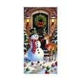 thumbnail image 2 of Christmas Door Cover - Santa-Print Door Banner Weather-Proof Fast Install, Indoor Outdoor Holiday Backdrops for Entryway or Party Photo, 2 of 6