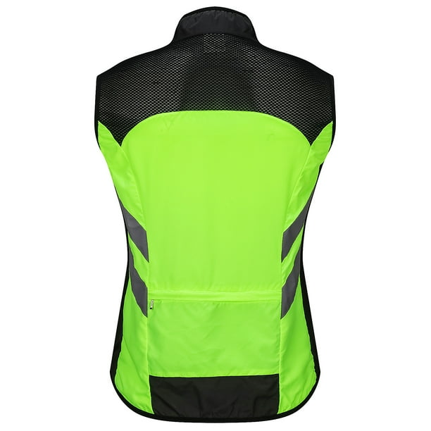 Gilet réfléchissant vélo sale
