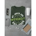 thumbnail image 3 of Officially Dad Jokes Stamp T-Shirt Men -Smartprints Designs, Male x-Large, 3 of 4
