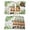 Green Gold Ivory, variant on St. Patrick's Day Placemats Set of 12, Cute Gnomes Lucky Shamrocks Green Black Plaid Placemats for Dining Table, Place Mats for Kitchen Tabletop, Waterproof Wipeable Dining Table Mats Set