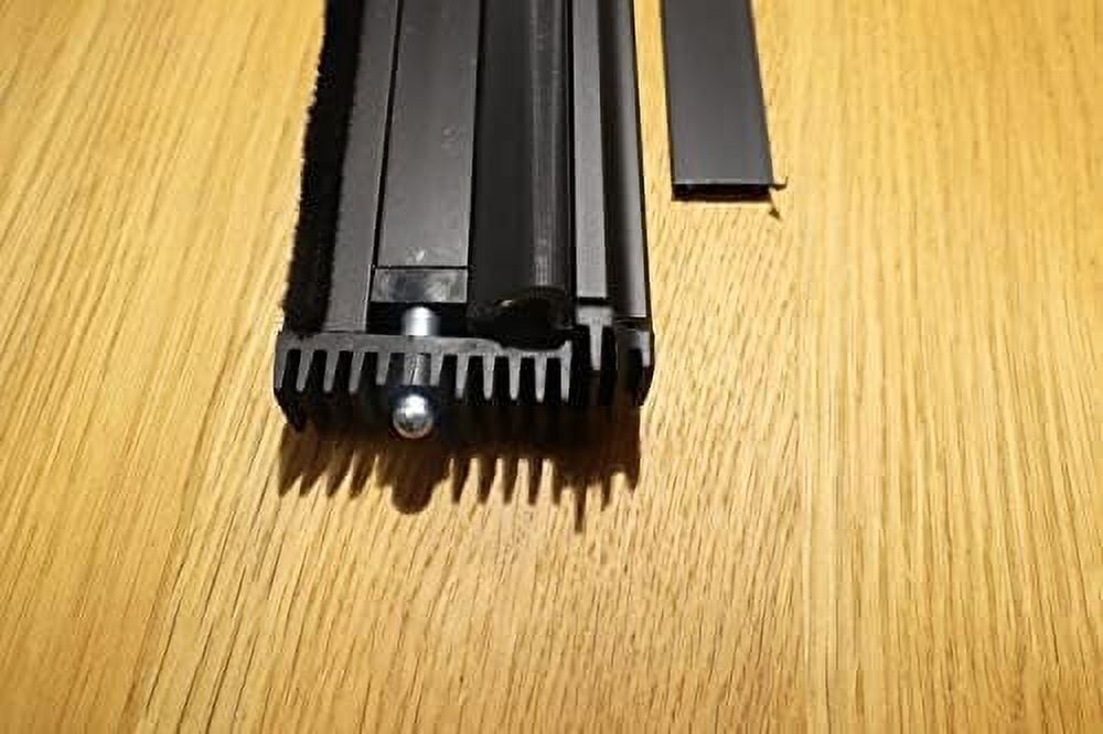 T - Astragal for Sealing Double Door (Black , 96")
