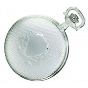 Charles-Hubert- Paris Sterling Silver Quartz Hunter Case Pocket Watch #3750