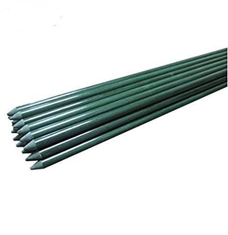 5 mm x 30 cm 60 Pieces Green Bamboo Sticks Garden Stakes Plant Supports Sticks with Green Metallic Twist Ties and Paper Tape For Gardening Plant Support