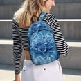 thumbnail image 5 of Disketp Vintage Floral Canvas Backpack Lightweight Travel Daypack Student Rucksack Laptop Backpack-Small, 5 of 5