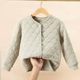 thumbnail image 2 of Chbgutlmr Girls Clothes Kids Button Long Sleeve Coats Warm Casual Fall Winter Cotton Jackets for Children, 2 of 4