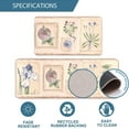 thumbnail image 4 of Iris Apple Dandelion Farmhouse Kitchen Mats Set of 2-17x29 and 17x47 Inch, Decorative Non Slip Backing Floor Rugs for Home Kitchen, 4 of 6