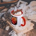 thumbnail image 5 of 3dRose, Peach Rose III, 15oz Two-Tone Red Mug, 5 of 7