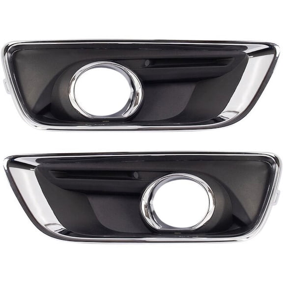 Fog Light Bezel Set 2 Piece - Compatible with 2013 - 2015 Chevy Malibu 2014
