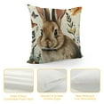 thumbnail image 4 of Qinduosi Easter Pillow Covers Inch Bunny Easter Eggs Throw Pillow Covers Spring Floral Rabbit Decorative Outdoor Pillowcases Cushion Covers for Sofa Bedroom Holiday Outdoor (Pack of, 4 of 5
