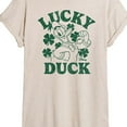 thumbnail image 3 of Disney - Donald Duck Lucky Duck - Women's Oversized Graphic T-Shirt, 3 of 5