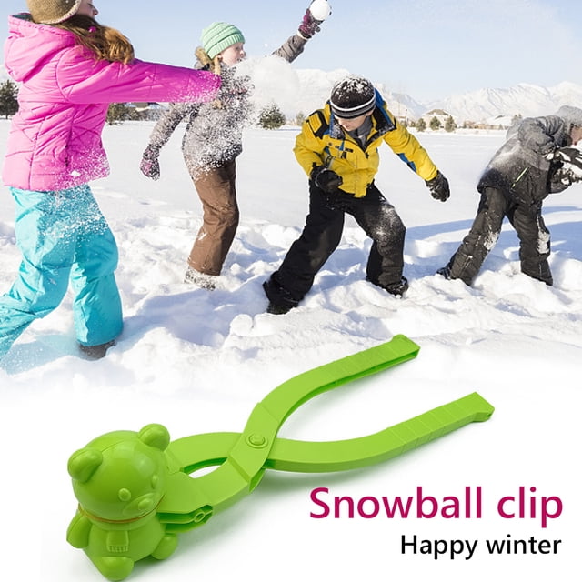 Pinza para Hacer bolas de nieve con forma de pato molde Ehuebsd de plástico para invierno herramienta creativa para deportes al aire libre