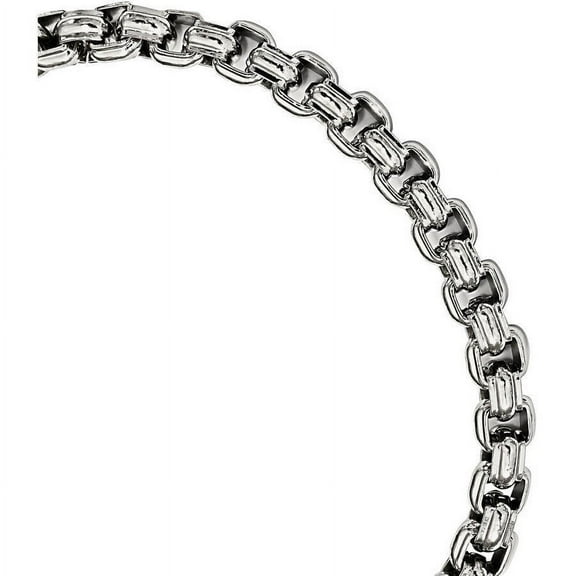 Primal Steel Stainless Steel Fancy Box 8.5in Bracelet