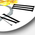 thumbnail image 3 of Designart 'Roses Peonies & Marigolds In Garden Watering Can' Farmhouse Wall Clock, 3 of 5