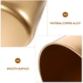 thumbnail image 3 of Houderco Florero Metalizado Dorado Estilo Rústico Para Arreglos Y Regalos Decorativos, 3 of 6