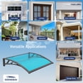 thumbnail image 5 of 32x120 Inch Canopy Exterior Window Awnings, Waterproof Rain Shelter Outdoor Home Appliance Cover, 5 of 8