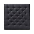 thumbnail image 3 of Baxton Studio Kelly Charcoal Linen Upholstered Graywashed Wood Cocktail Ottoman, 3 of 6