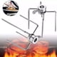 thumbnail image 1 of Asador giratorio de 2x 10mm de diámetro con tornillos de bloqueo y cubierta protectora roja, 1 of 4