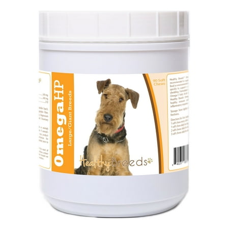 UPC: 0840235187370 | Healthy Breeds Airedale Terrier Omega HP Fatty Acid Skin and Coat Support Soft Chews