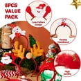 thumbnail image 3 of Joyfy 8 PCS Christmas Headbands 3D Head Hat Headbands for Kids Women Men, Christmas Party Christmas Costume Accessories Christmas Party Gifts Photo Booth Party Favors, 3 of 10