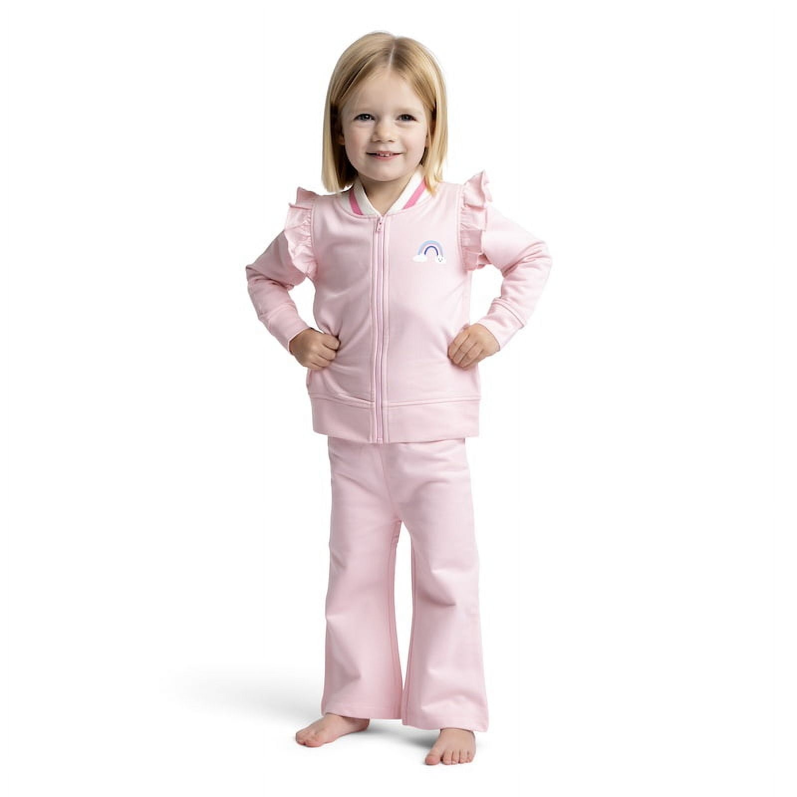 Paris Hilton x Monica + Andy Organic Cotton Ruffle Sleeve Tracksuit, Sizes 0-3M-5T