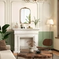 thumbnail image 4 of Costway 30" x 20" Gold Traditional Vintage Ornate Baroque Arched Mirror for Wall with Metal Frame, 4 of 10