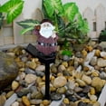 thumbnail image 6 of Solar Santa Resin Courtyard Lamp, Holiday Garden Solar Light, Hand Drawn Santa Claus Christmas Decoration, IP65 Waterproof Warm White Outdoor Solar Powered Landscape Lighting for Yard Pathway, 6 of 7