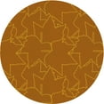 thumbnail image 1 of Ahgly Company Machine Washable Indoor Round Transitional Neon Orange Area Rugs, 8' Round, 1 of 7