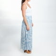 thumbnail image 4 of Elsie & Zoey Halle XL Blue Patterned Maxi Skirt with Pockets for Women, 4 of 10