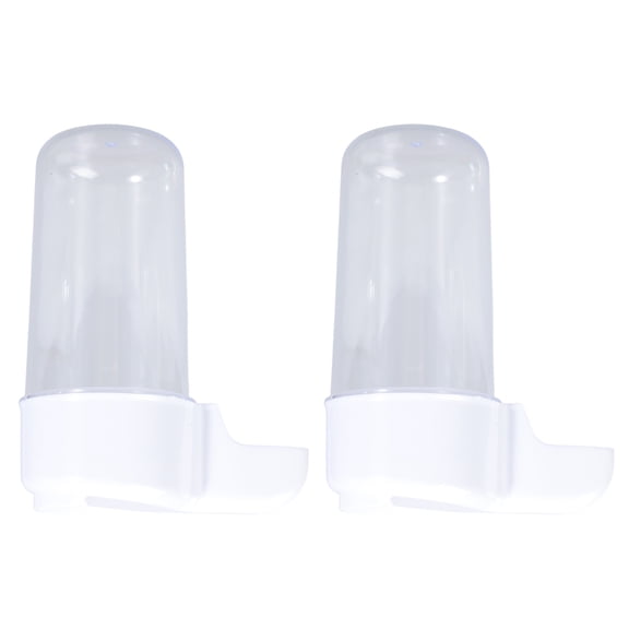 2Pcs Parakeet Water Dispenser Plastic Waterer Automatic Feeder for Cage Container for Small Birds