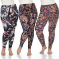 thumbnail image 1 of White Mark Lot de 3 Leggings Grande Taille pour Femmes, 1 of 2