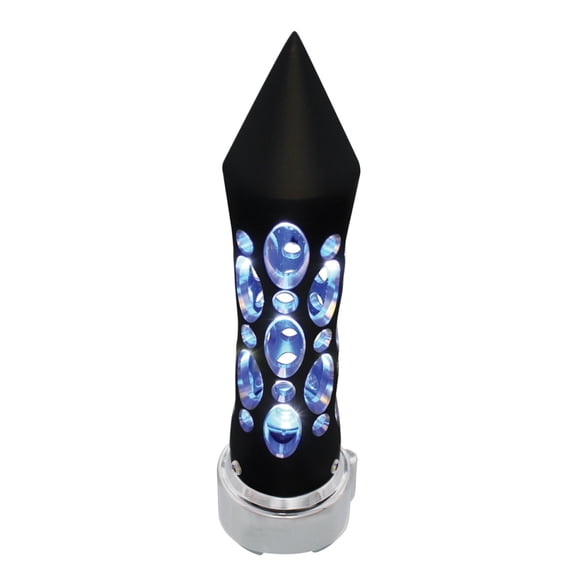 Black "Daytona" 9 Speed Shift Knob W/High Power Led - Blue