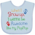 thumbnail image 3 of Inktastic Loved by Pop Pop Boys or Girls Baby Bib, 3 of 4
